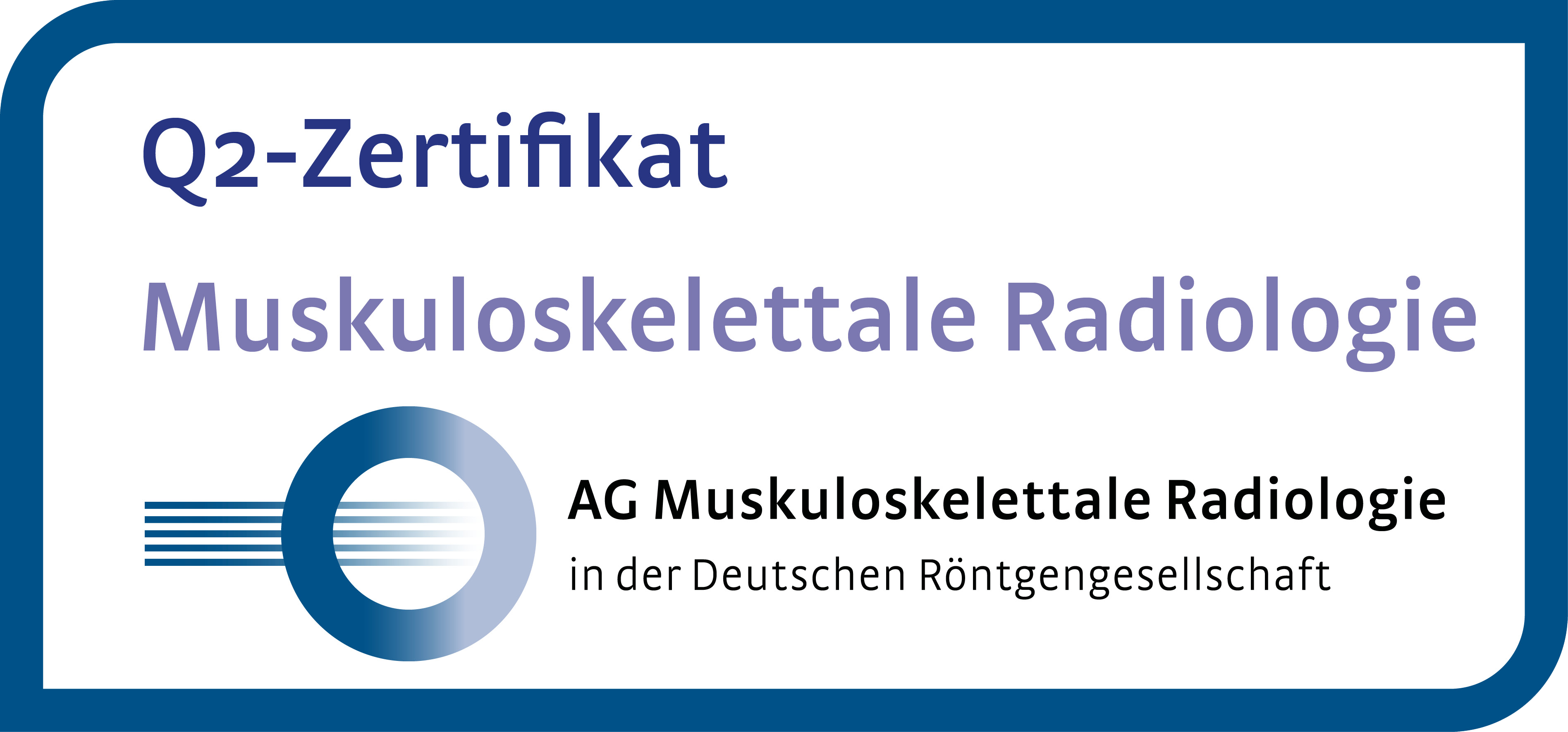 Q2-Zertifikat Muskuloskelettale Radiologie